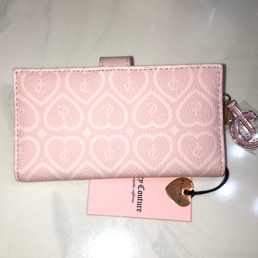 Juicy Couture Pink Clay The Bubble Pop Large Bifold + Pullout Card Case NWT - Picture 12 of 16